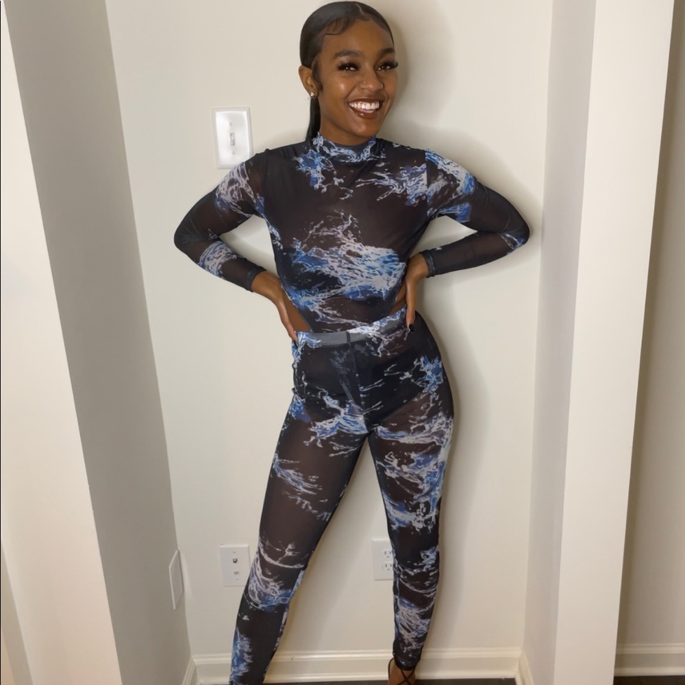 2 piece top and bottom, worn once, size small.